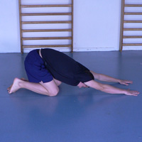 étirement des muscles du dos
